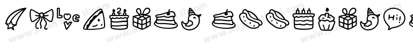 two-year anniversary字体转换